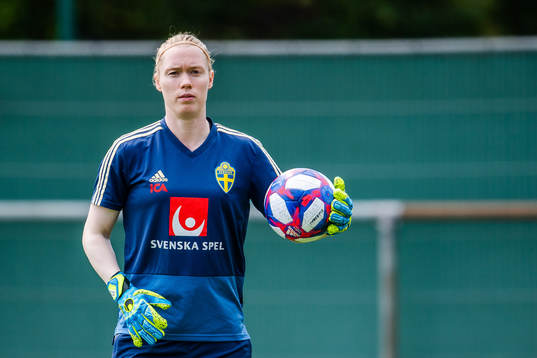 Goalkeeper Hedvig Lindahl of Sweden