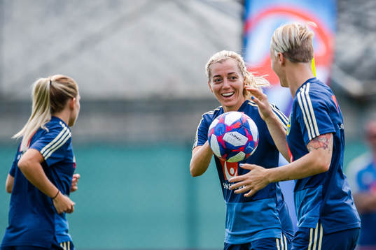 Linda Sembrant and Nilla Fischer of Sweden