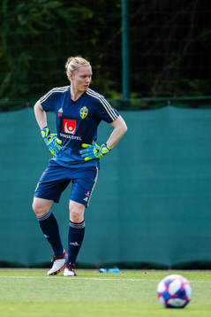 Goalkeeper Hedvig Lindahl of Sweden