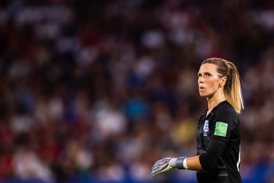 Goalkeeper Carly Telford of England