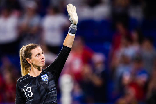 Goalkeeper Carly Telford of England
