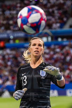 Goalkeeper Carly Telford of England