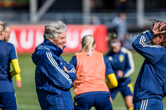 Sveriges förbundskapten Pia Sundhage