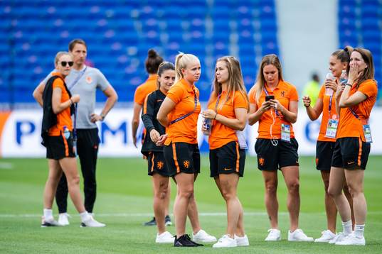 Players of Netherlands prior to the FIFA Women's World Cup