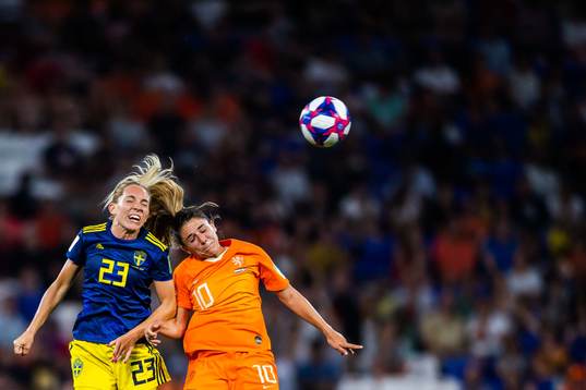 Elin Rubensson of Sweden and Daniëlle Van De Donk of