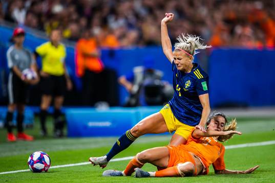 Hanna Glas of Sweden and Daniëlle Van De Donk of