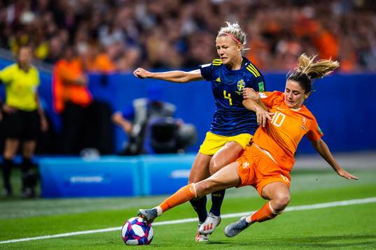 Hanna Glas of Sweden and Daniëlle Van De Donk of