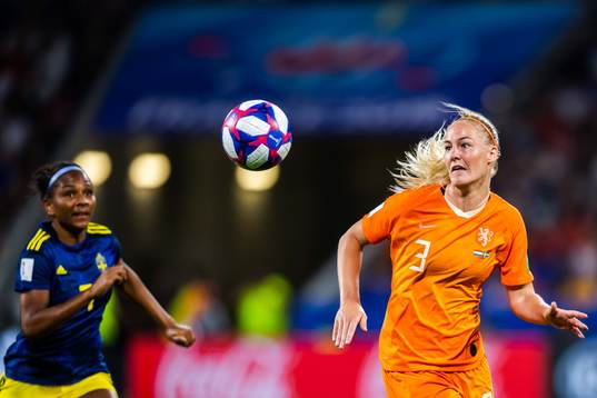 Madelen Janogy of Sweden and Stefanie Van Der Gragt of