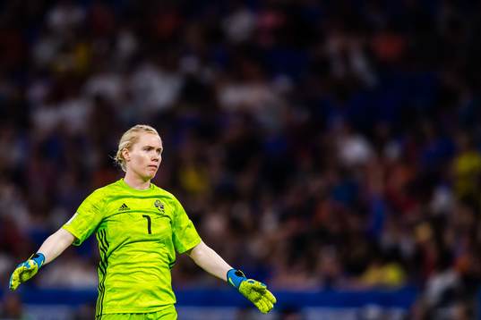 Goalkeeper Hedvig Lindahl of Sweden