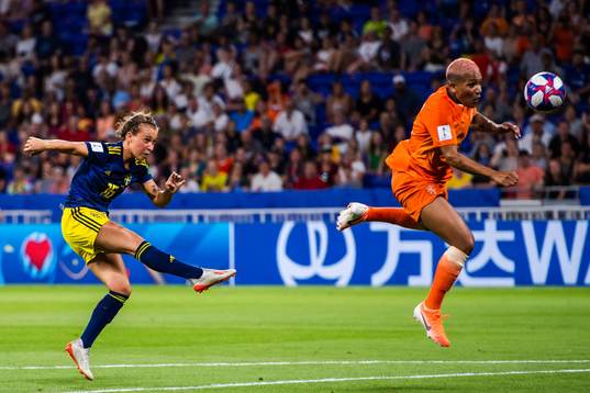 Julia Zigiotti Olme of Sweden and Shanice Janice Van De
