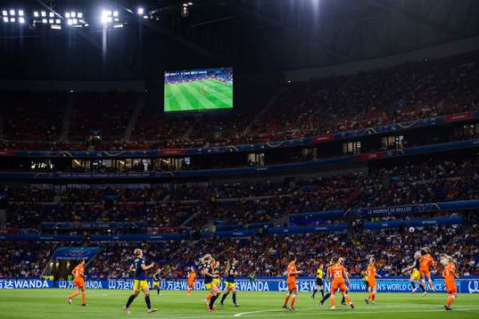 General view over the FIFA Women's World Cup semi-final