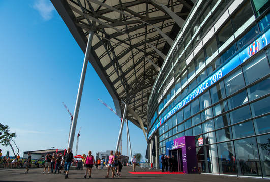 General view outside Stade de Lyon