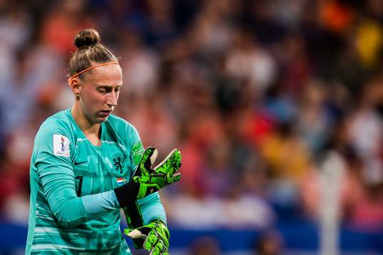 Goalkeeper Sari Van Veenendaal of Netherlands