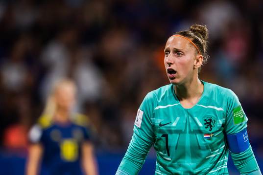 Goalkeeper Sari Van Veenendaal of Netherlands
