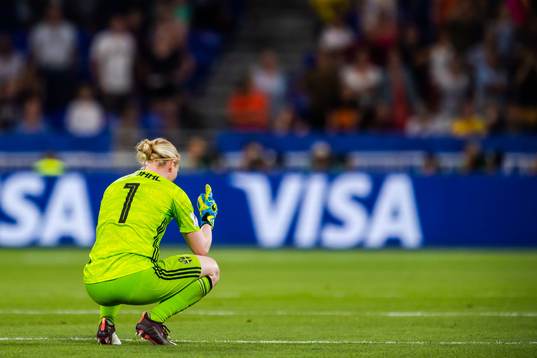 Goalkeeper Hedvig Lindahl of Sweden