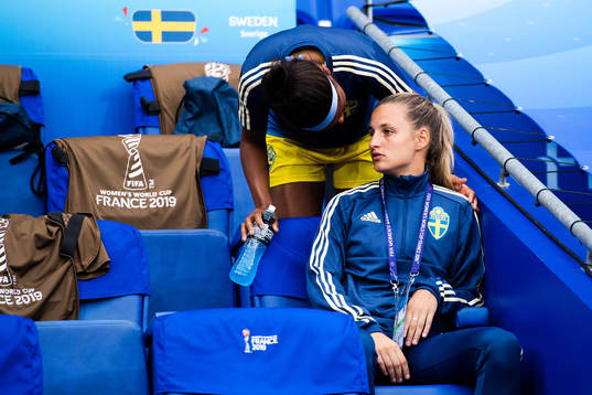 Madelen Janogy and Nathalie Björn of Sweden