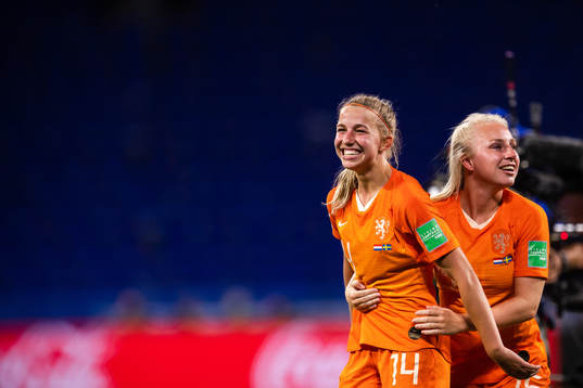 Jackie Groenen of Netherlands celebrates