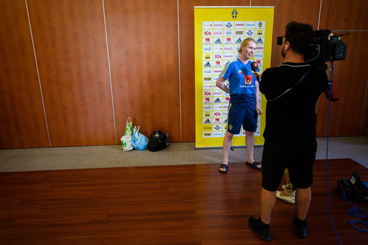 Goalkeeper Hedvig Lindahl of Sweden