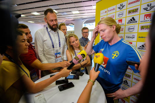 Goalkeeper Hedvig Lindahl of Sweden