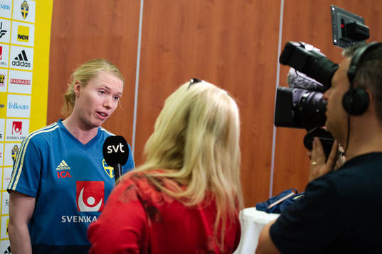 Goalkeeper Hedvig Lindahl of Sweden