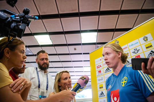 Goalkeeper Hedvig Lindahl of Sweden