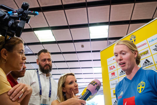 Goalkeeper Hedvig Lindahl of Sweden