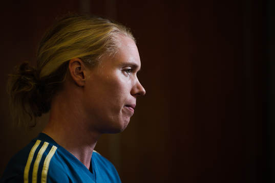 Goalkeeper Hedvig Lindahl of Sweden