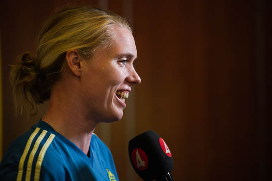 Goalkeeper Hedvig Lindahl of Sweden