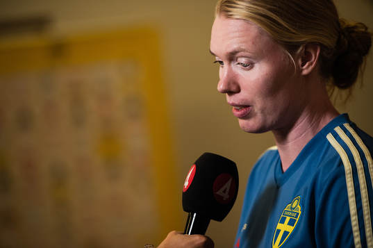 Goalkeeper Hedvig Lindahl of Sweden