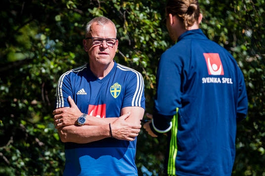 A-landslagets förbundskapten Janne Andersson
