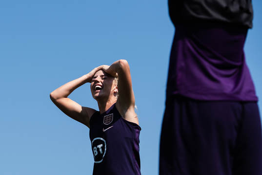 Bläddra bland fler bilder av Football, FIFA Women's World Cup, Day 29, England, Training Session