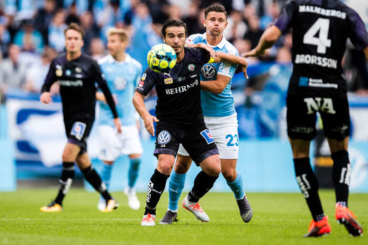 Örebros Nordin Gerzic och Malmö FFs Marcus Antonsson