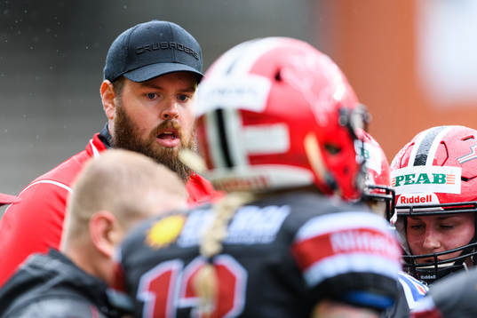 Carlstad Crusaders head coach Christian Forsman