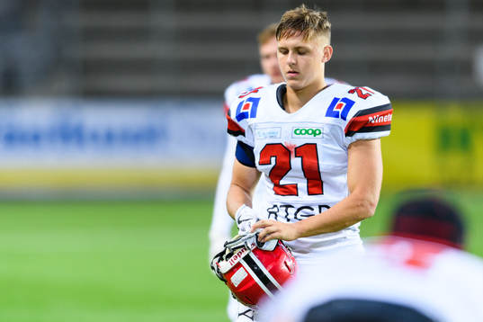 Carlstad Crusaders Elias Rosenkvist deppar