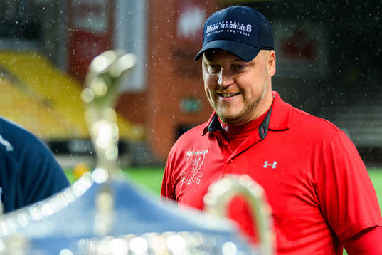 Stockholm Mean Machines head coach Fredrik Pilbäck vid