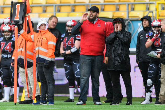 Carlstad Crusaders head coach Christian Forsman