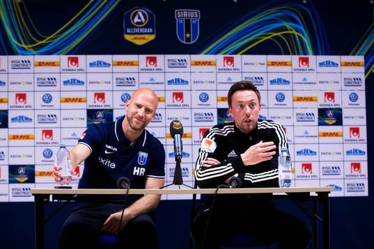 Sirius tränare Henrik Rydström och Östersunds tränare