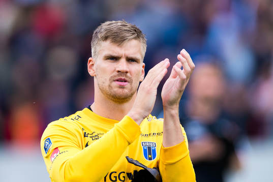 Sirius målvakt Lukas Jonsson