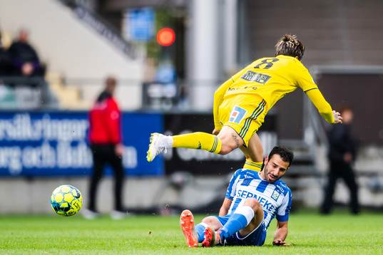 IFK Göteborgs André Calisirunder fotbollsmatchen i