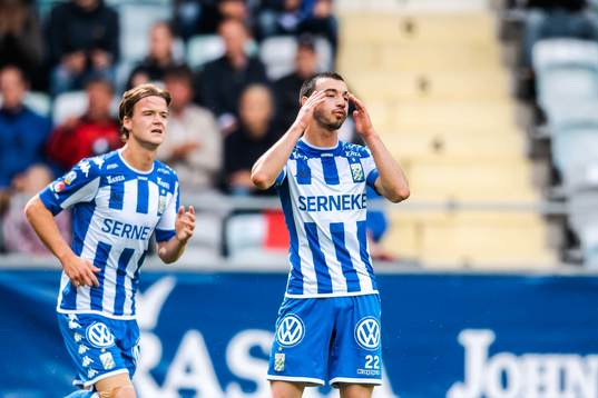 IFK Göteborgs August Erlingmark och Giorgi Kharaishvili