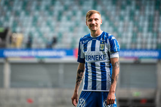IFK Göteborgs Sebastian Eriksson jublar