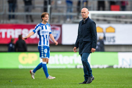 Sundsvalls tränare Joel Cedergren deppar