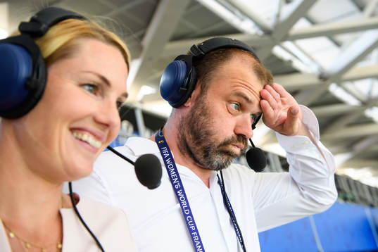 Hanna Marklund and Daniel Kristiansson commentators of TV4/