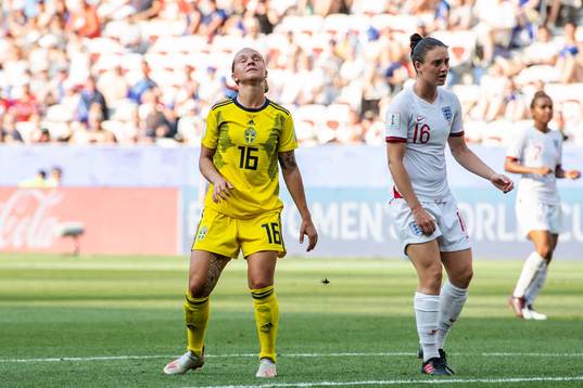 Julia Zigiotti Olme of Sweden looks dejected