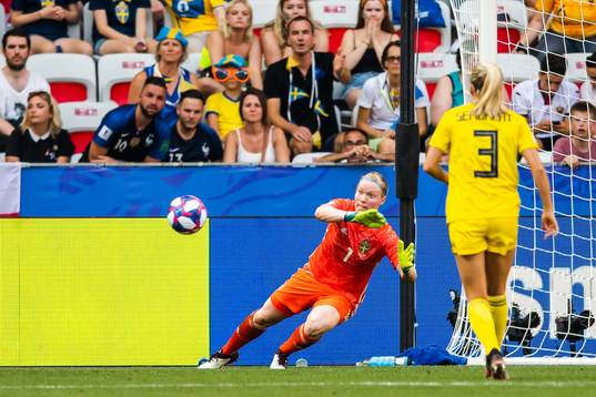Goalkeeper Hedvig Lindahl of Sweden