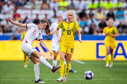 Abbie Mcmanus of England and Sofia Jakobsson of Sweden