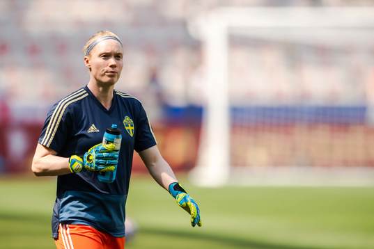 Goalkeeper Hedvig Lindahl of Sweden