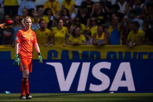 Goalkeeper Hedvig Lindahl of Sweden