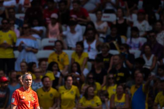 Goalkeeper Hedvig Lindahl of Sweden