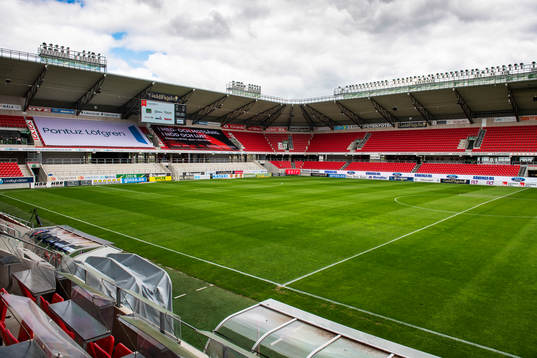 Generell vy över Guldfågeln Arena